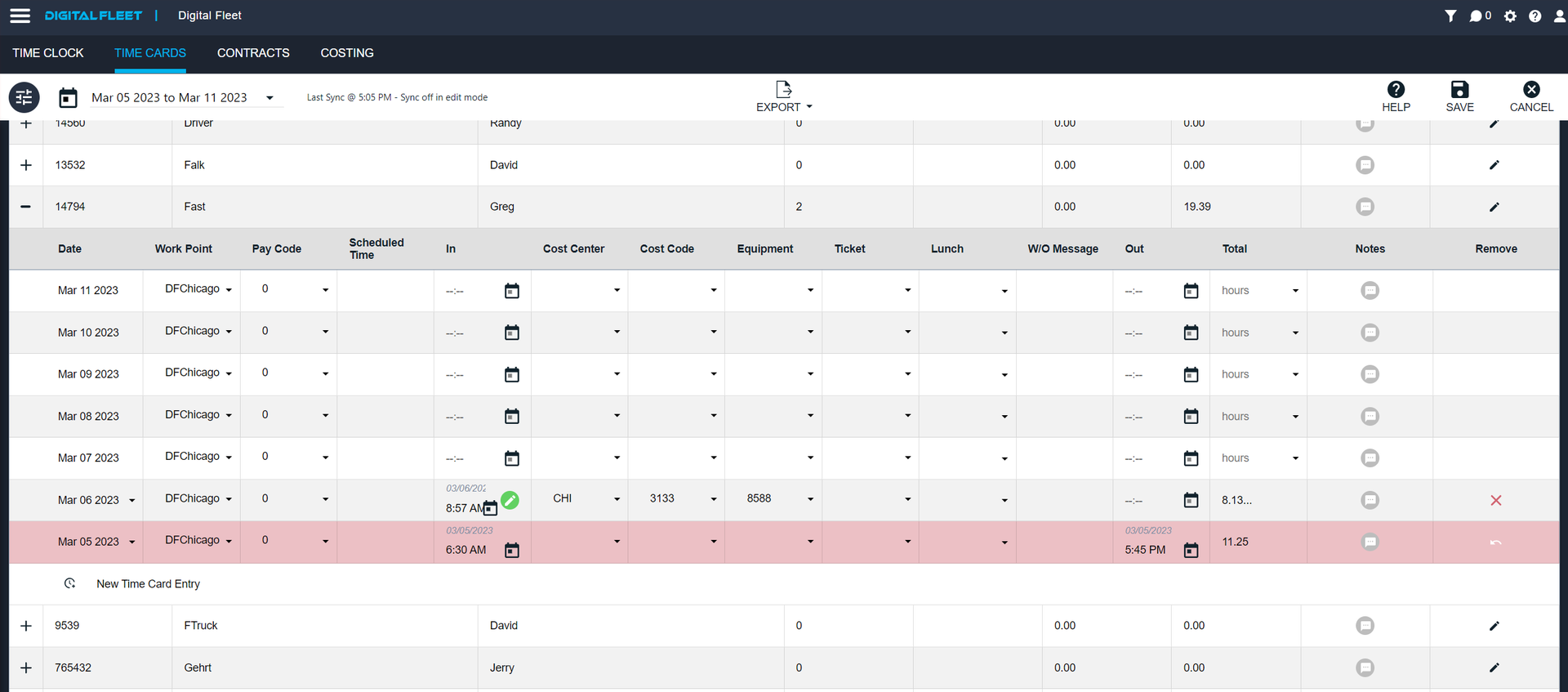 Time Clock Documentation Digital Fleet